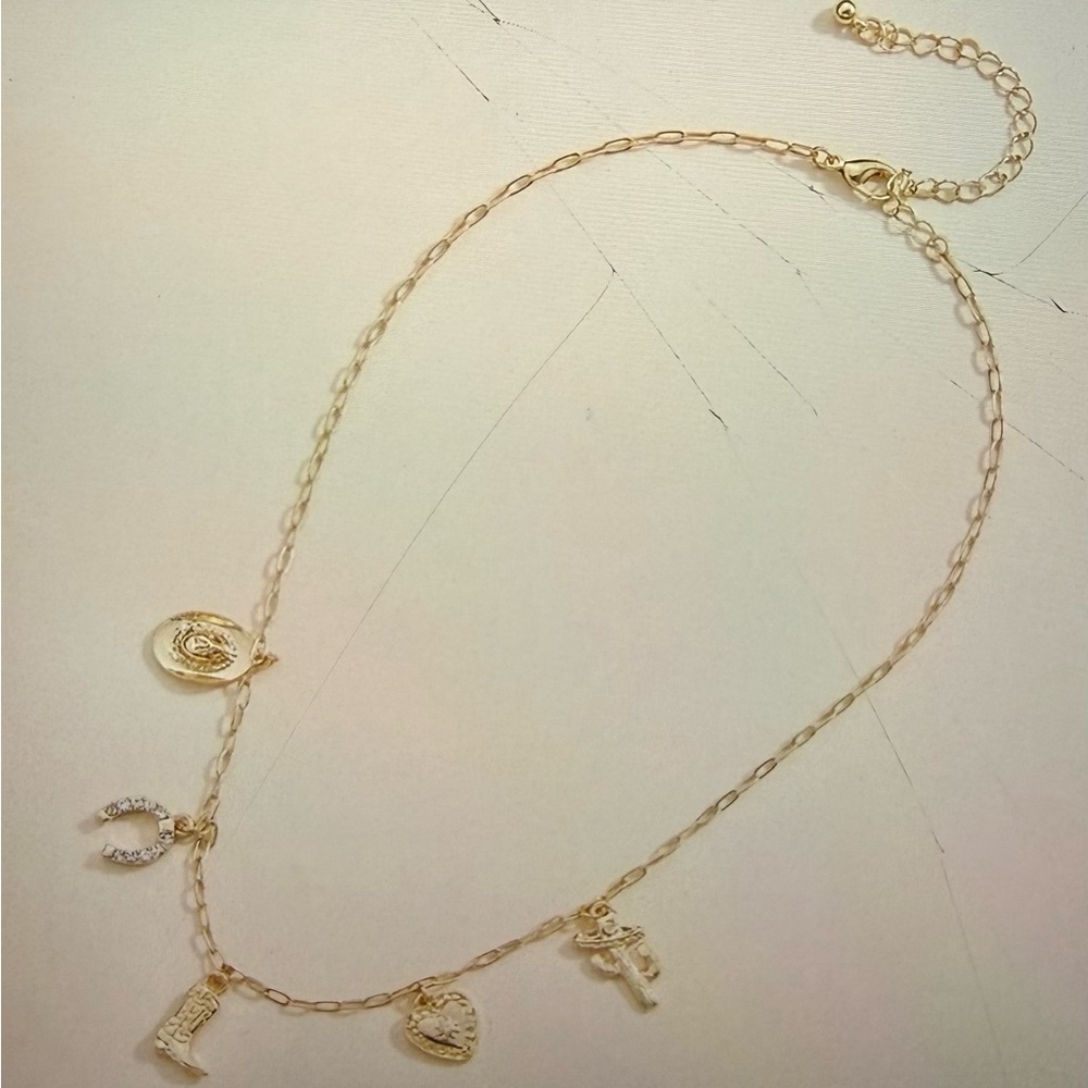 Gold Country Charm Necklace